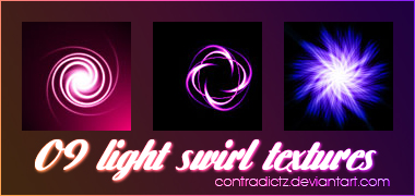9 Icon-sized Light Swirl Textures